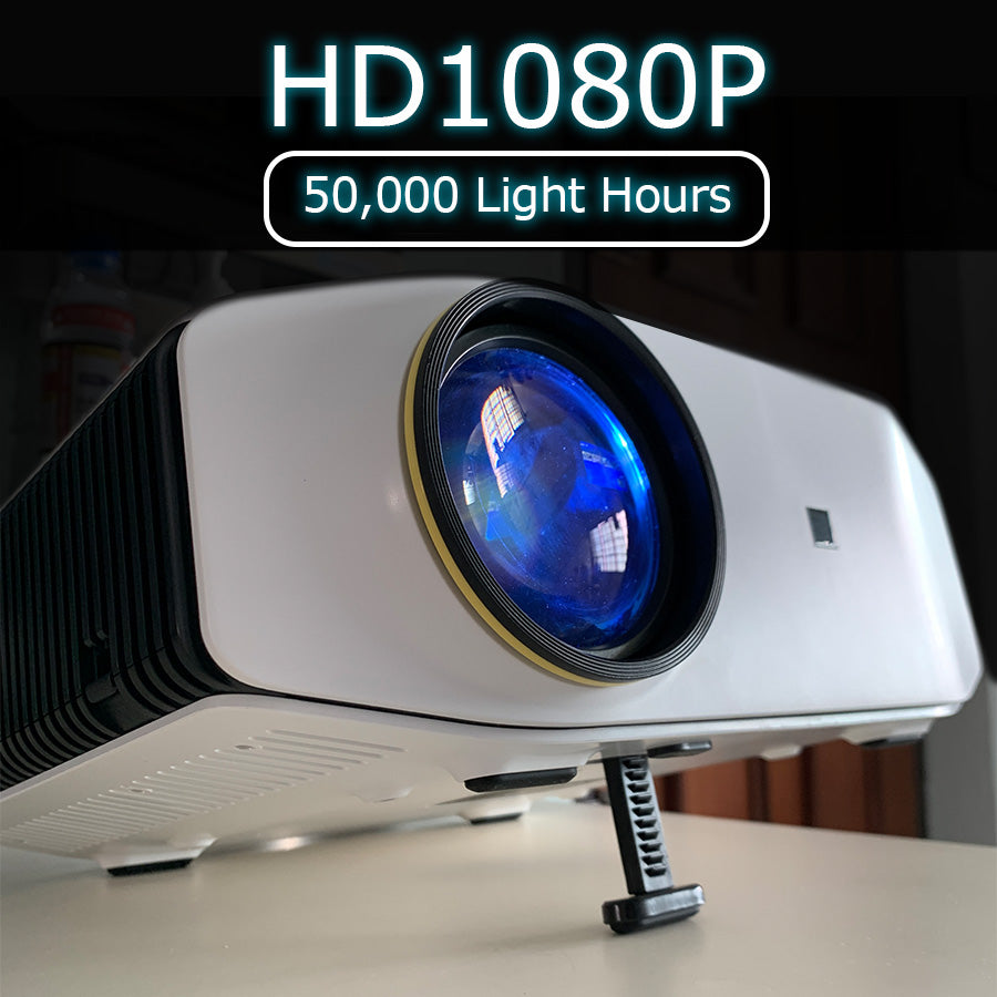 BeamerX II - 300” Cinema TV Projector | Native HD1080P | 5Ghz Wi-Fi | for Home & Business