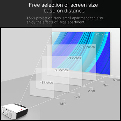 BeamerX II - 300” Cinema TV Projector | Native HD1080P | 5Ghz Wi-Fi | for Home & Business
